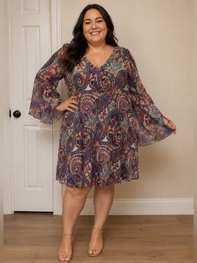 Paisley Print dress